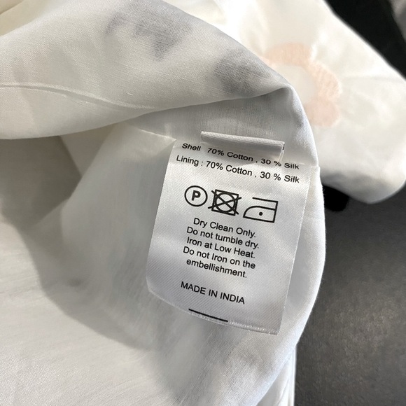 Elliette New Silk Penny Floral Embroidered Beaded Blouse French Designer - Picture 13 of 14